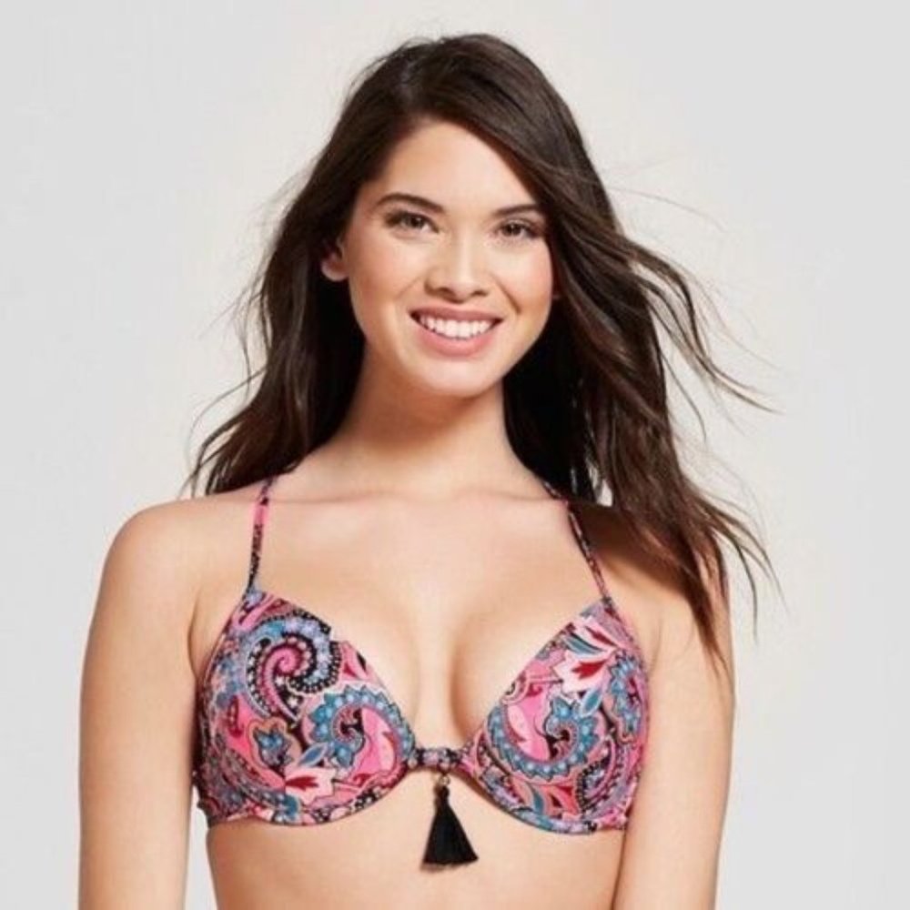 Pink Floral Paisley Bikini Set - Picture 2 of 12